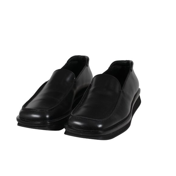 Prada Mens AW99 Vtg Square Toe Loafers US 9 UK 8 Black Leather Slip On Chunky main image 8